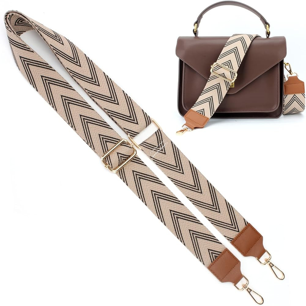 Wide Shoulder Strap Adjustable Shoulder Straps Purse Strap Crossbody Canvas Bag Handbag Replaceme... | Amazon (US)