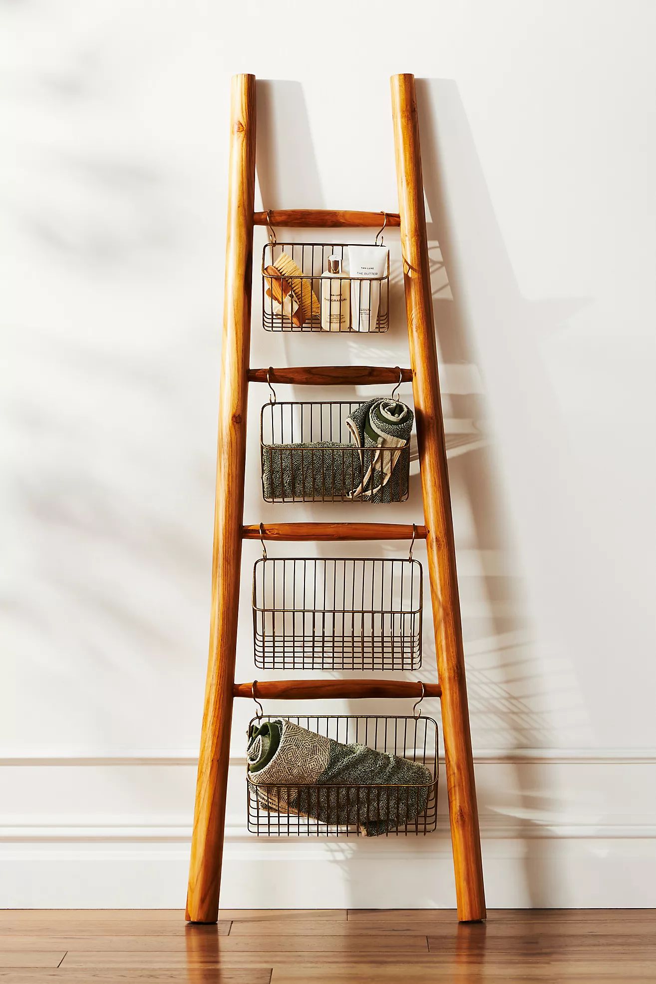 Hya Ladder Storage Baskets, Set of 4 | Anthropologie (US)