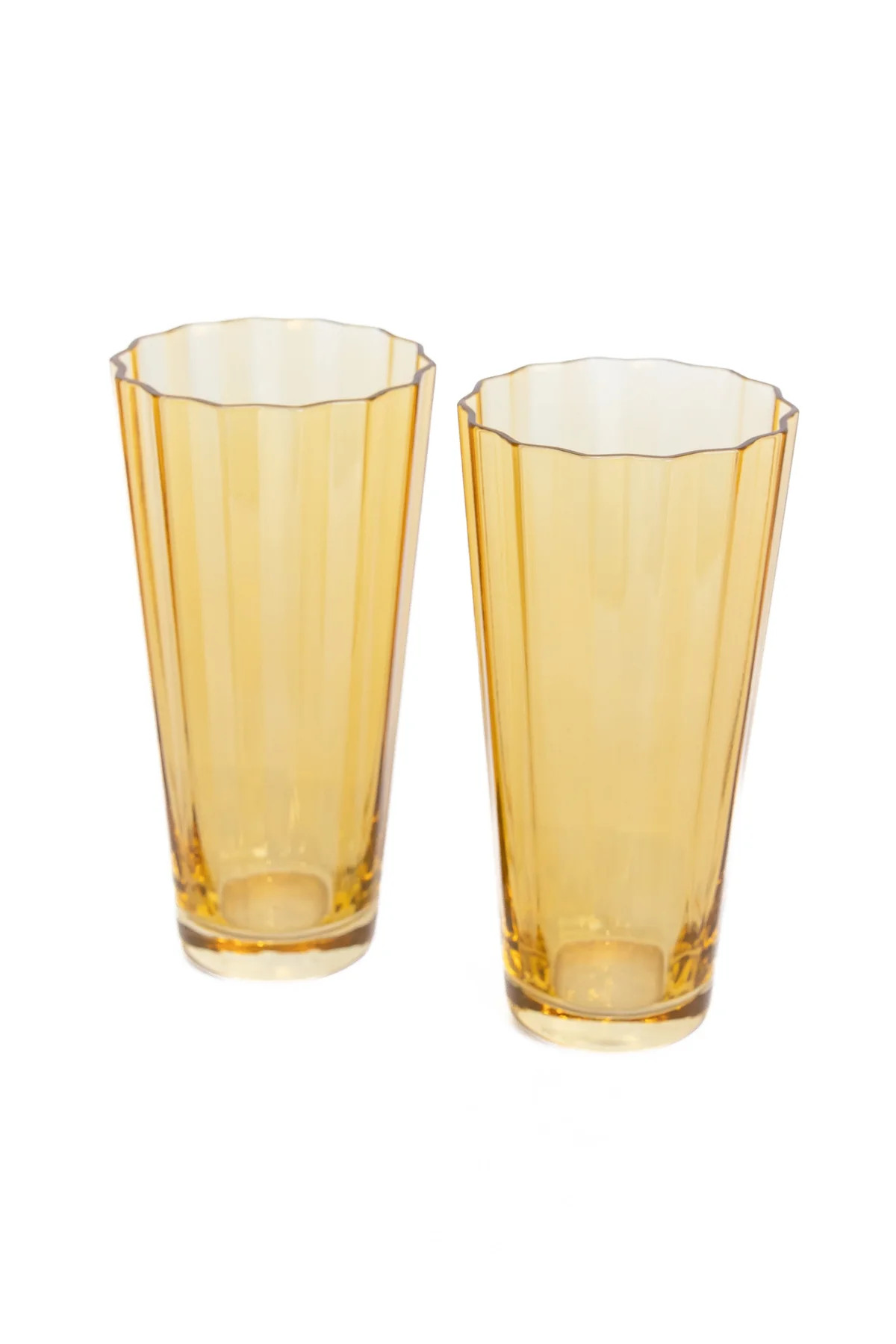 Estelle Colored Sunday High Balls, Set of 2 in Yellow | Over The Moon