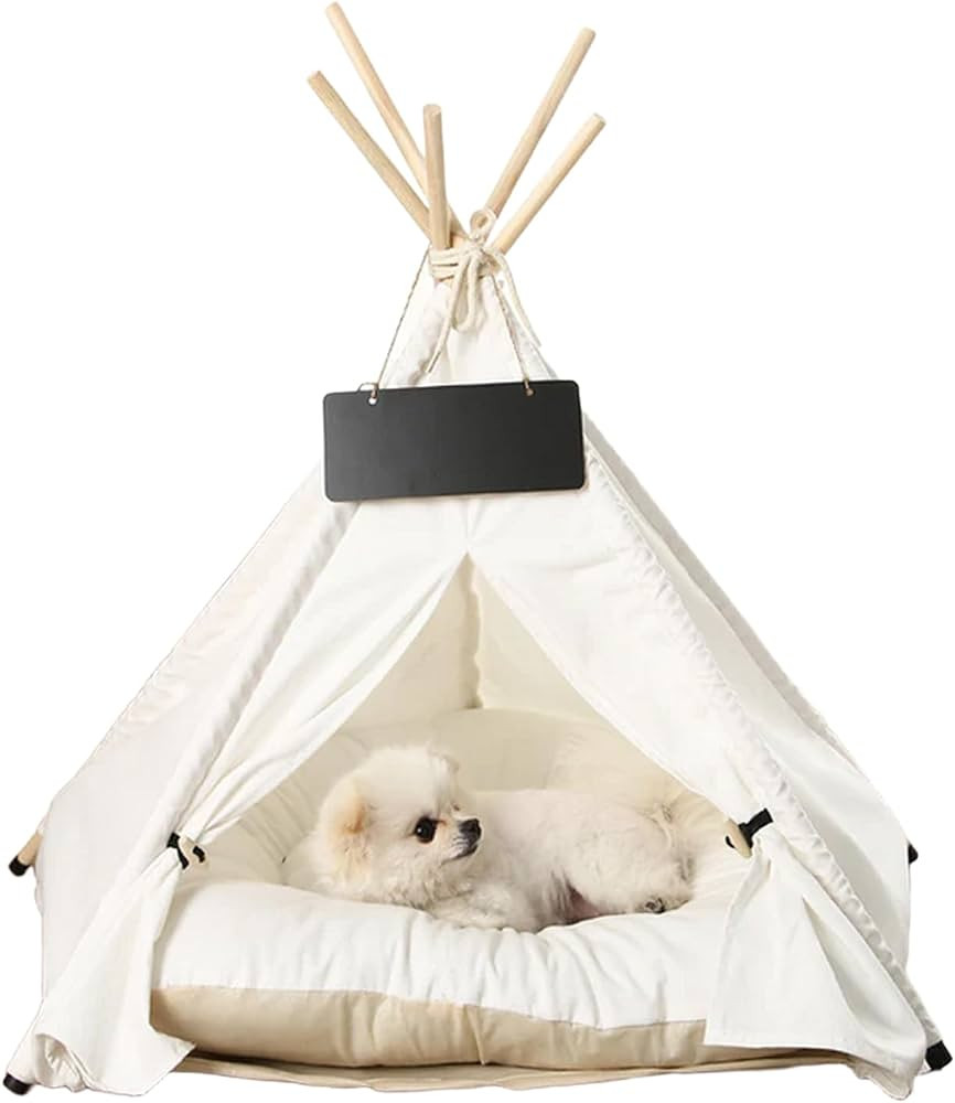 Cozy Indoor Pet Cat Teepee Bed\u2014Combines cat Tent, Dog Tent, and Dog House functionality into... | Amazon (US)