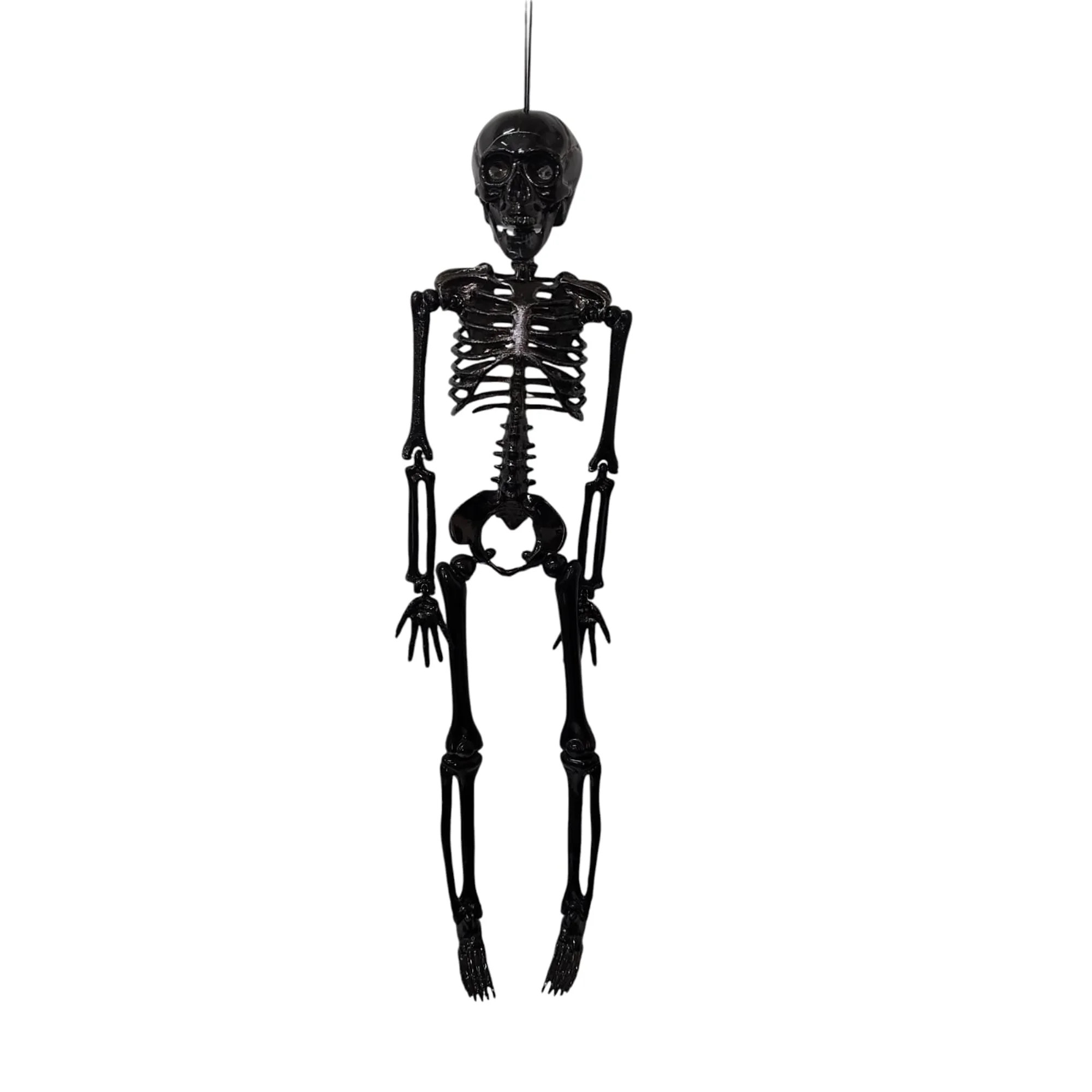 Halloween Décor 16" Black Skeleton, 16" Hanging Black Skeleton | Walmart (CA)