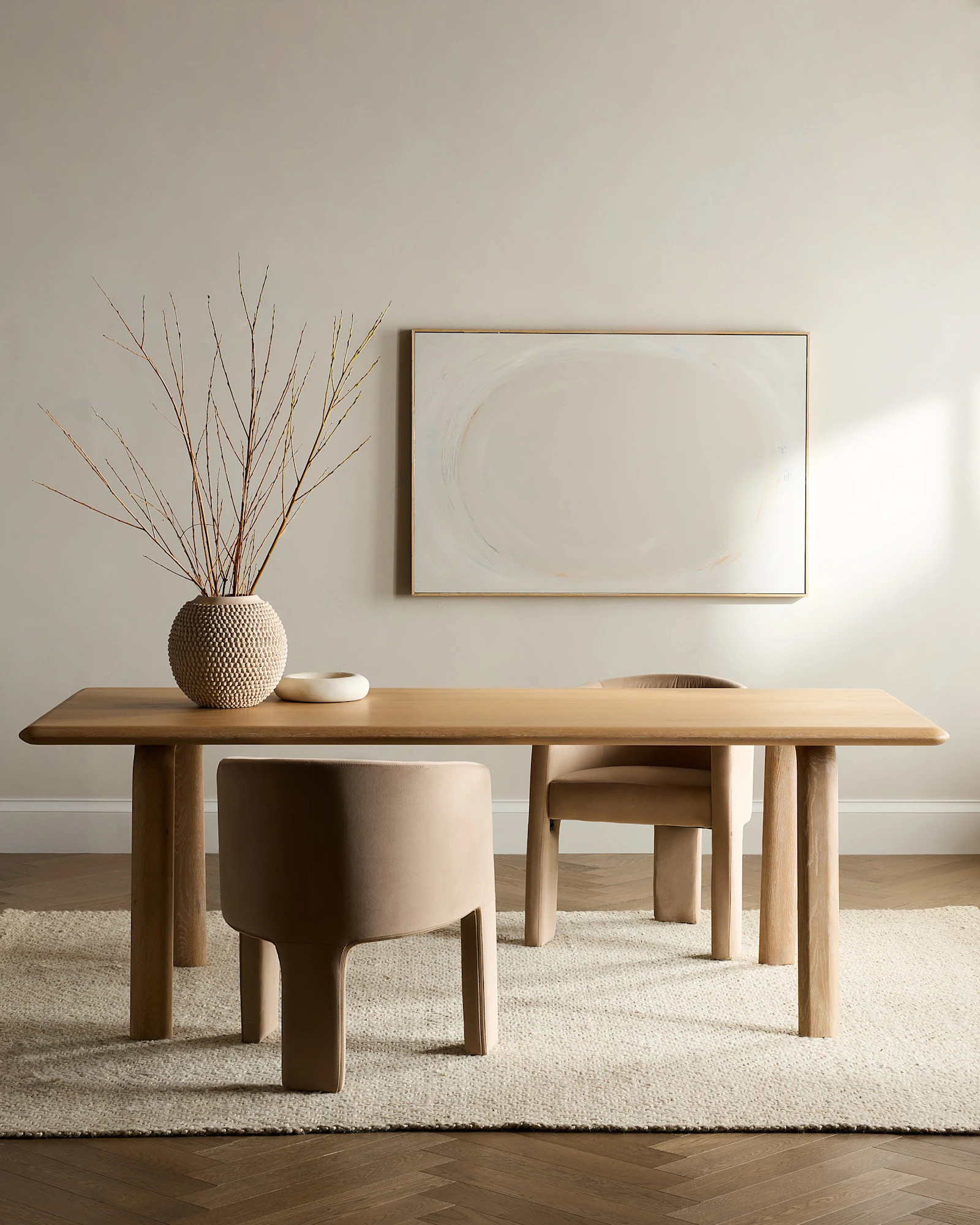 Solid Wood Dining Table with Rounded Legs | Quince