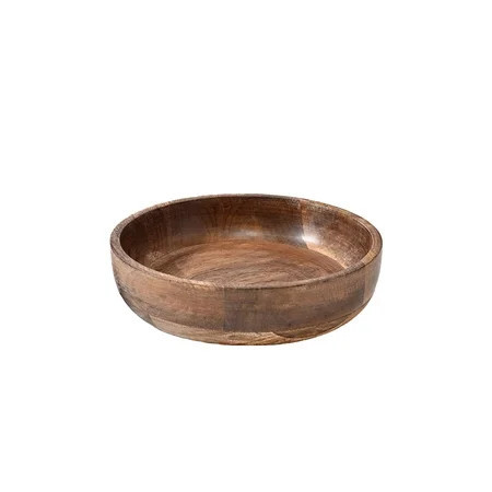 Decorative Large Mango Wood Bowl, Fruits Holder, 8.25" Diameter & 2" Tall | Walmart (US)