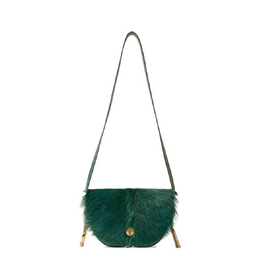 Burberry Chess Satchel Goat-Fur Crossbody Bag | Jomashop.com & JomaDeals.com