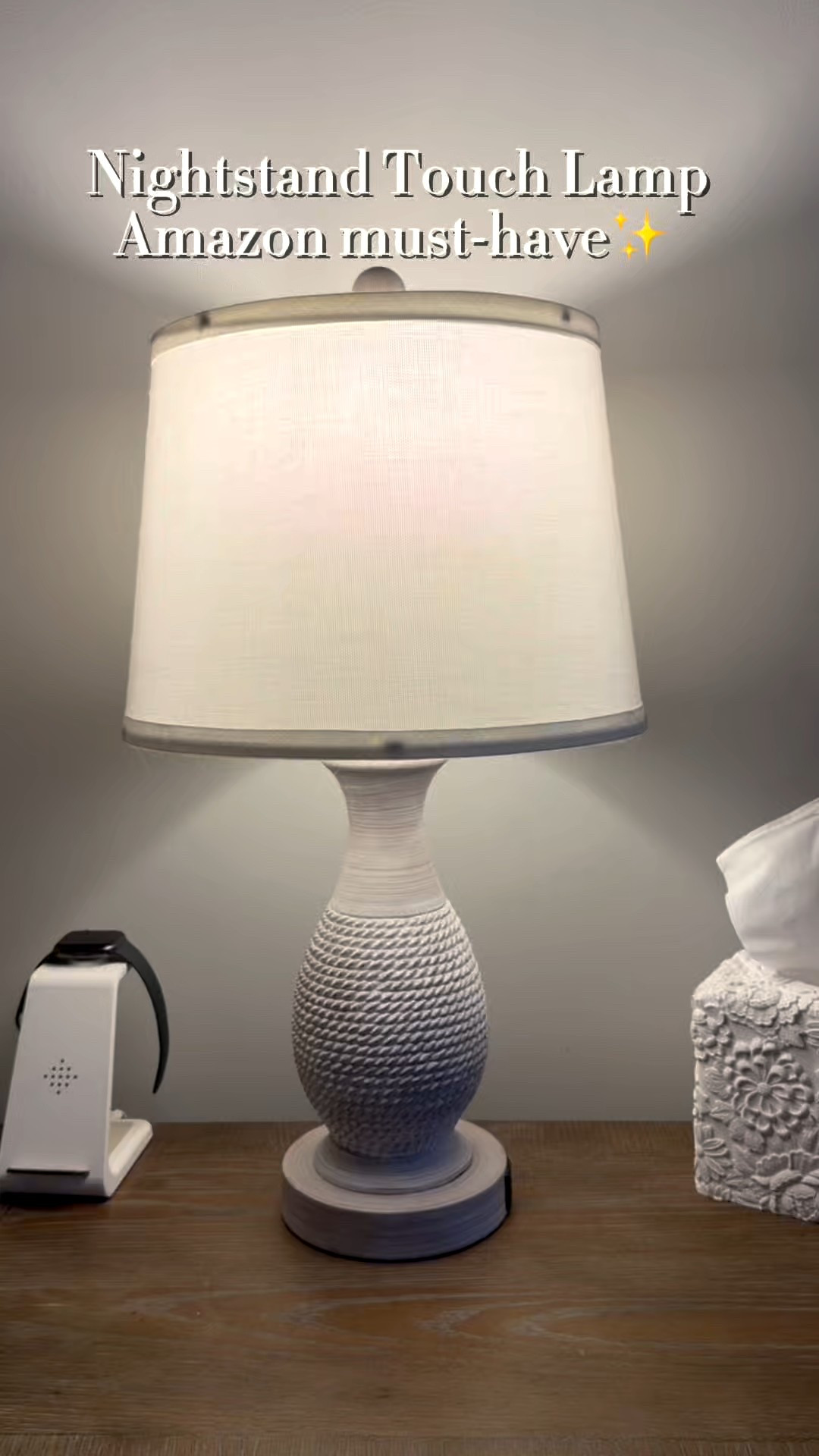 Amazon bedroom must-have 🛏️✨
These white fabric shade table lamps are touch lamps with 3 dimmable settings, built-in USB charging ports, and come with LED bulbs included. The neutral, modern design looks so chic on our nightstands and makes winding down at night so easy. I LOVE them. 💡✨🤍🕯️

#LTKFindsUnder100 #LTKHome #LTKGiftGuide