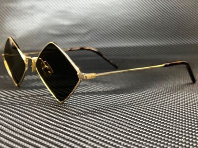 SAINT LAURENT SL 302 Lisa 004 Gold Square Unisex 55 mm Sunglasses | eBay US