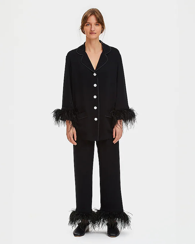 SLEEPER party pajama set with detachable feathers | J. Crew US
