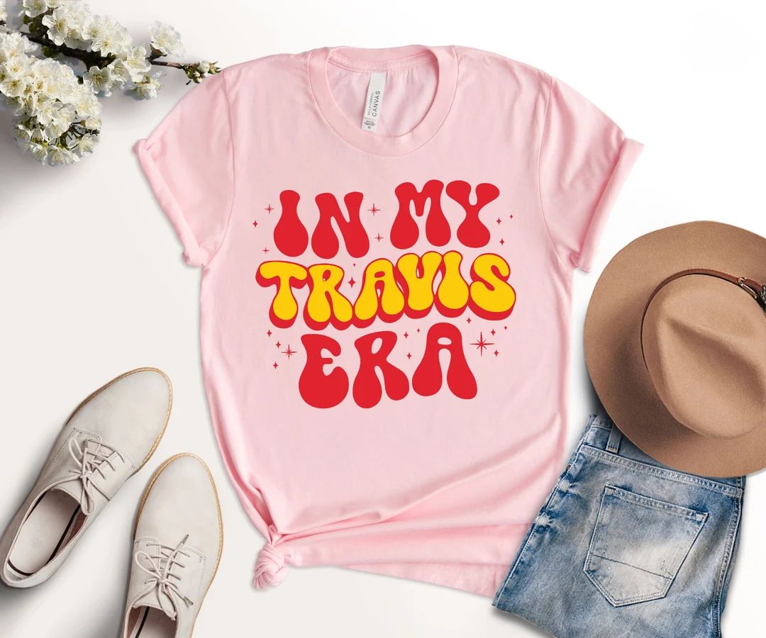In My Travis Era Shirt, Travis Kelce T-shirt, Kansas City Football Shirts, Football Eras Tour Tee... | Etsy (US)