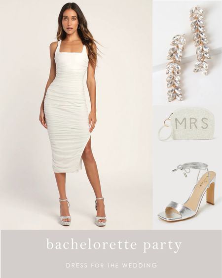 Bachelorette party dress
White dress for bride to be
Body con white midi dresses 
White dress under $100
Lulus white dress 

#LTKFindsUnder100 #LTKSaleAlert #LTKWedding