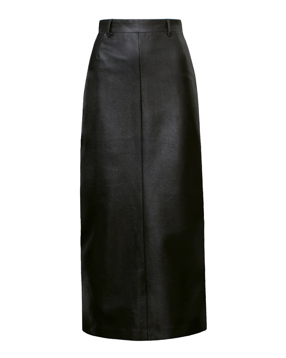 The perfect maxi black leather skirt for fall! Can definitely dress it up or down and a very read price! 

#LTKworkwear #LTKstyletip #LTKSeasonal