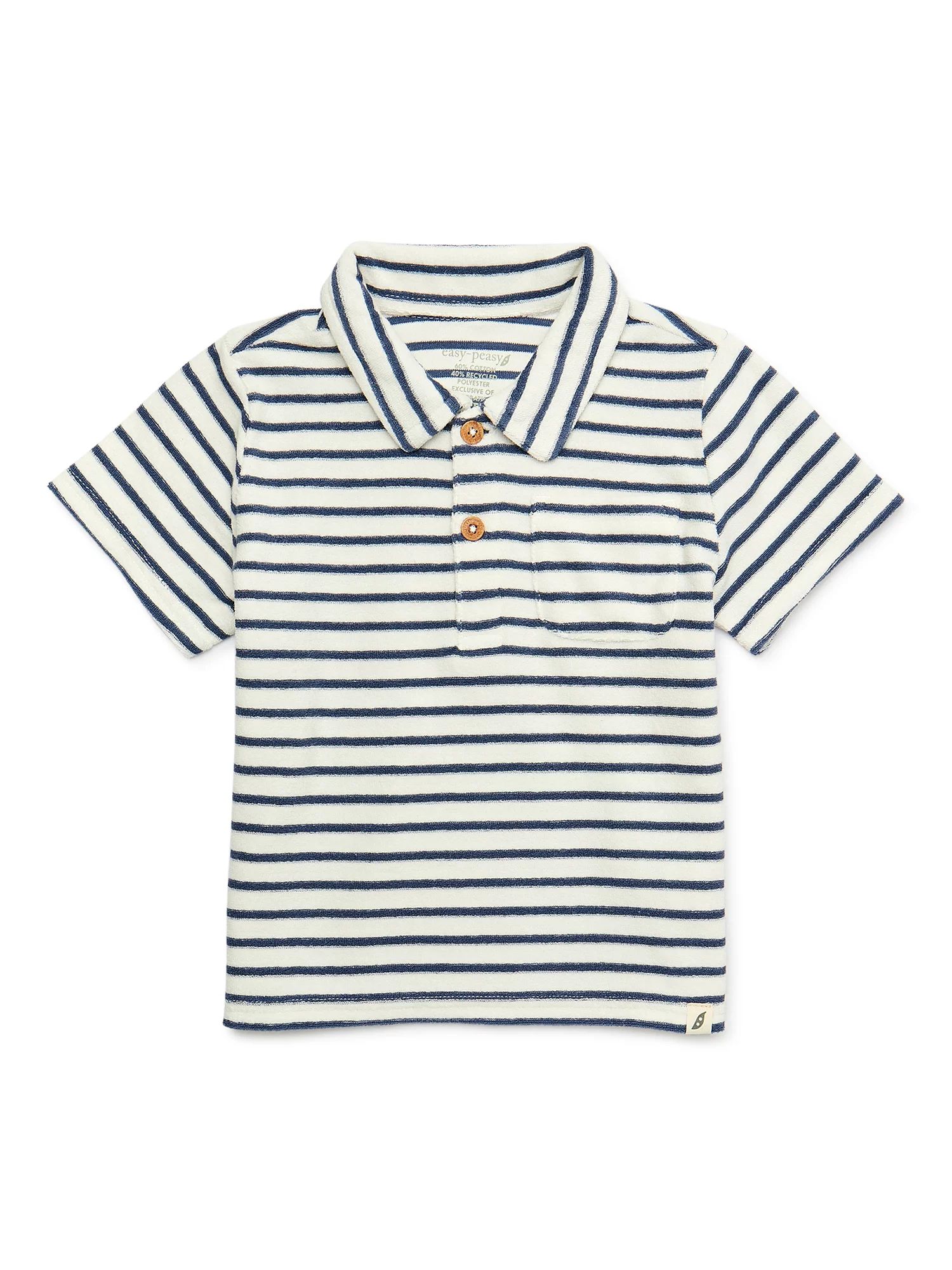 easy-peasy Toddler Boy Terry Short Sleeve Polo, Sizes 12M-5T | Walmart (US)