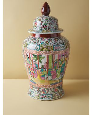 25in Ceramic Painted Temple Jar | Vases | HomeGoods | HomeGoods