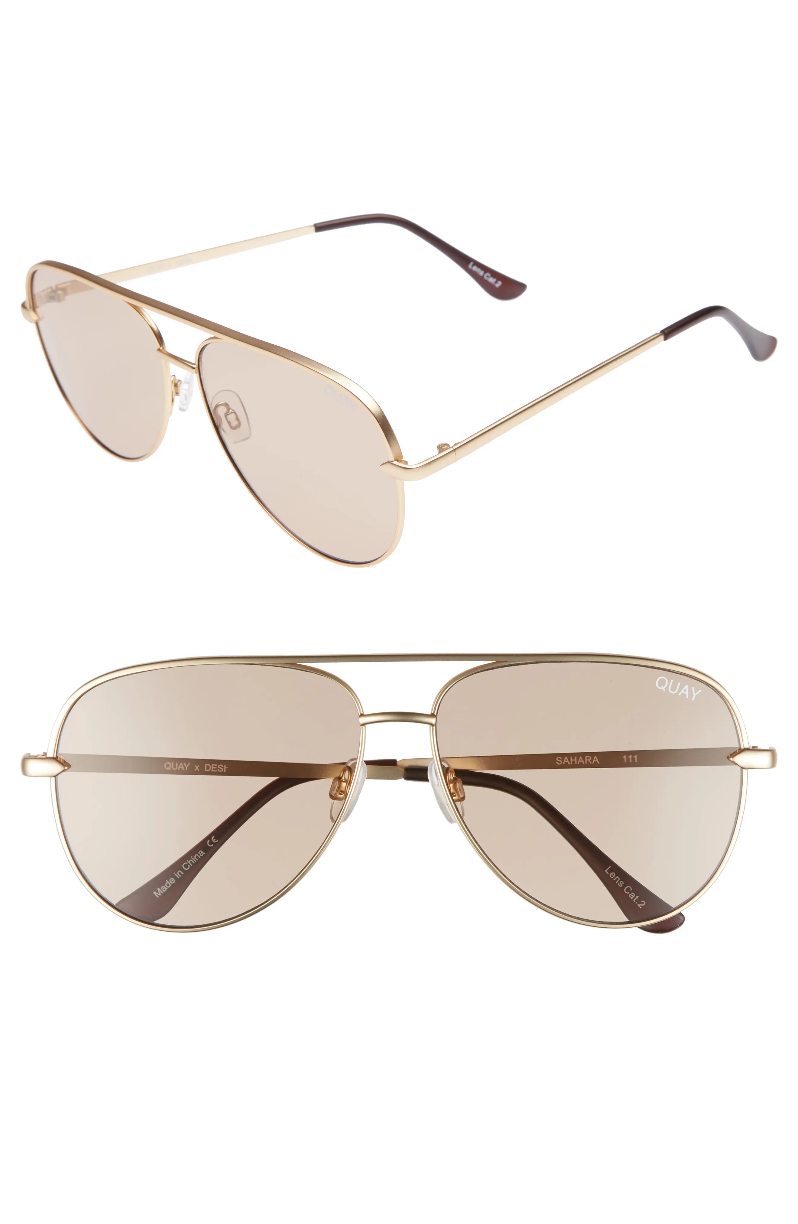 x Desi Perkins Sahara 60mm Aviator Sunglasses | Nordstrom