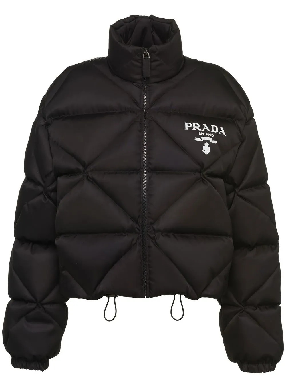 Re-Nylon gabardine cropped puffer jacket | Farfetch Global