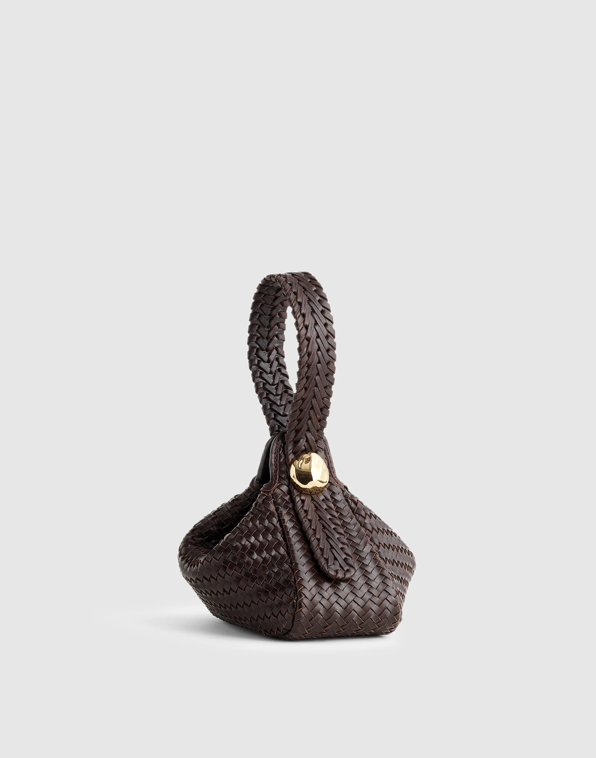 The Sculpted Metal Wristlet Bag | Madewell