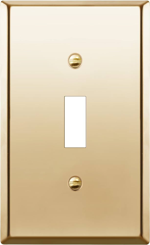 ENERLITES Toggle Light Switch Metal Wall Plate, Stainless Steel Switch Cover, Corrosion Resistant... | Amazon (US)