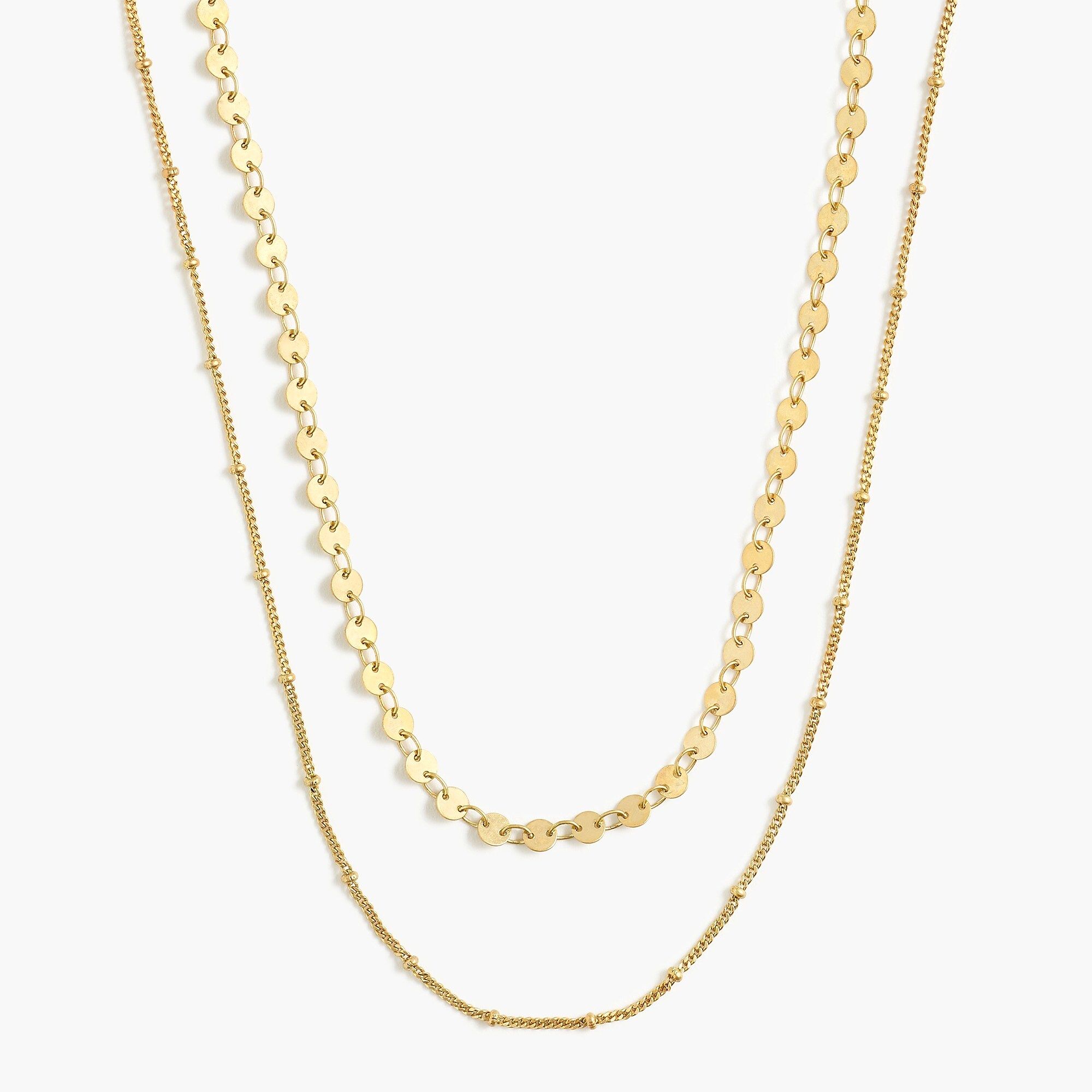 Chain layering necklace | J.Crew Factory