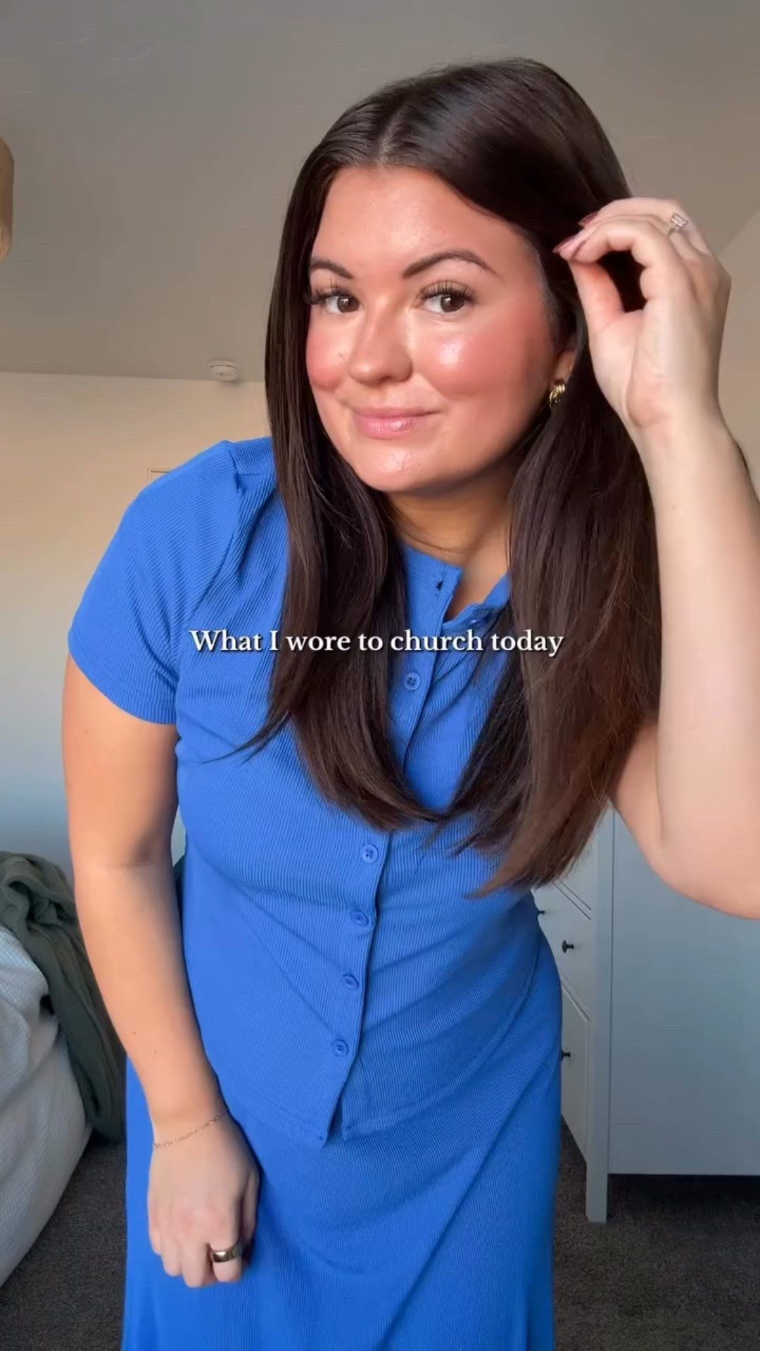 ✨ Sunday outfit inspo ✨ Comment “SET” for the 🔗 My church outfit today is this cute matching skirt and shirt set from Amazon! comfy, modest, and so easy to style! I love finding affordable fashion that still looks put together. 🤍
#amazonfashion #amazonoutfit #churchoutfit #sundaystyle #modestfashion #ootd #amazonfinds #affordablefashion #amazonset #falloutfitideas

#LTKFindsUnder50 #LTKSaleAlert #LTKMidsize