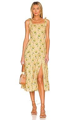 PAIGE Tamika Dress in Butter Multi from Revolve.com | Revolve Clothing (Global)