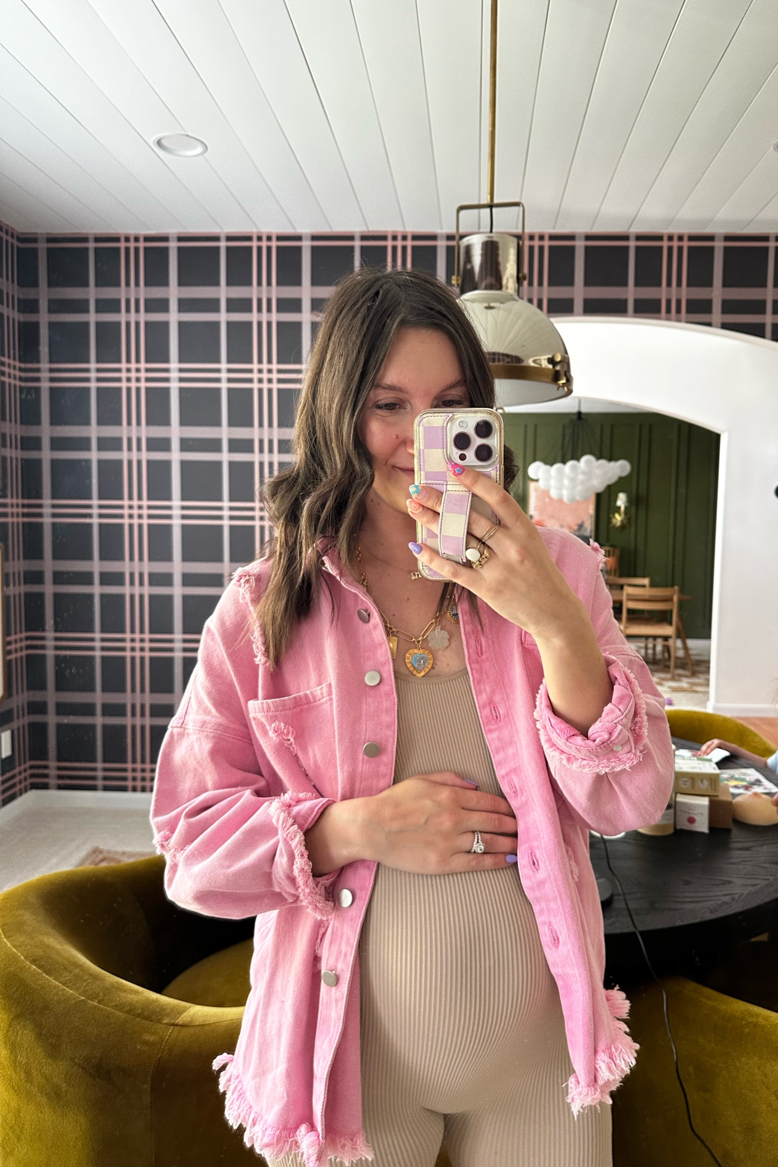 Rompers are much more comfy these days! 
Jacket- amazon size large (sized up)
Romper-Walmart size large (sized up) 