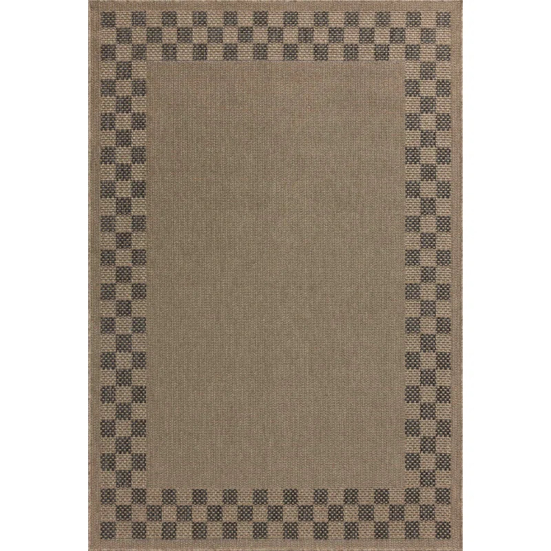 Chris Loves Julia x Loloi Providence Natural / Charcoal Indoor/Outdoor Area Rug | Wayfair North America