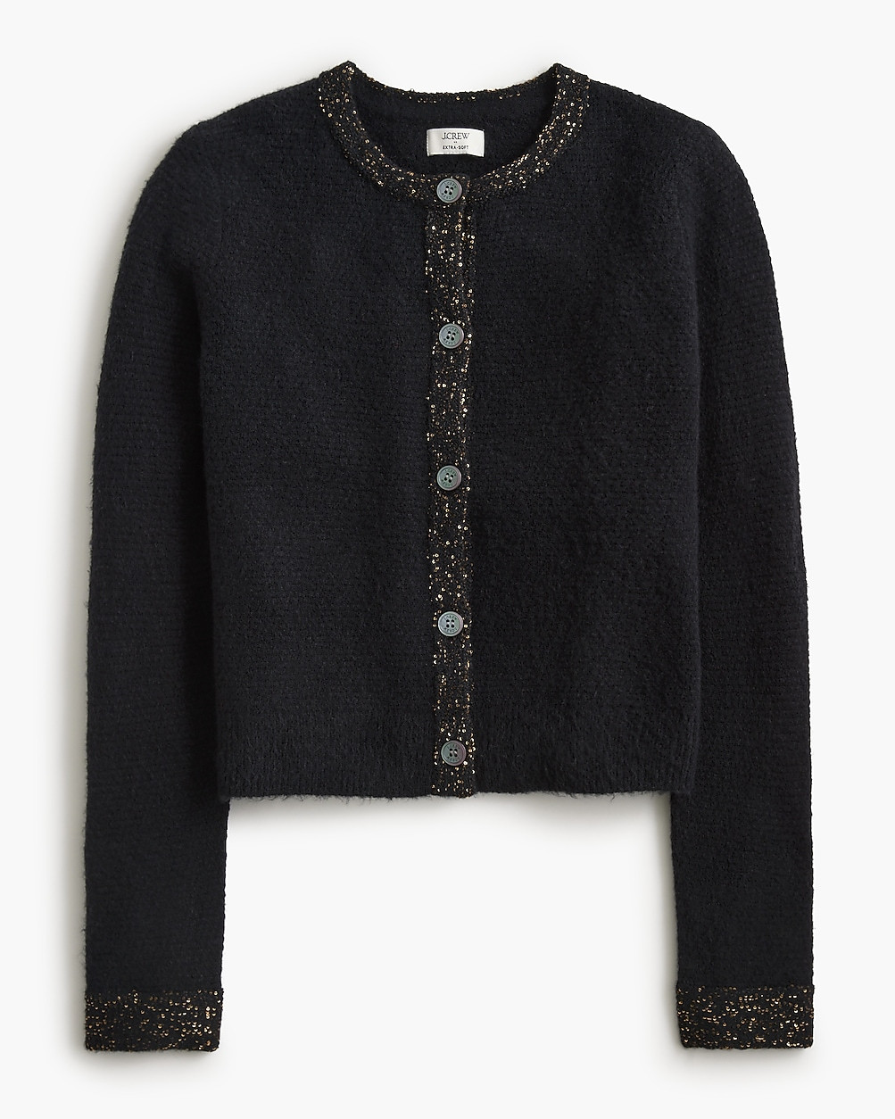 Sequin cardigan sweater in extra-soft yarn | J.Crew Factory