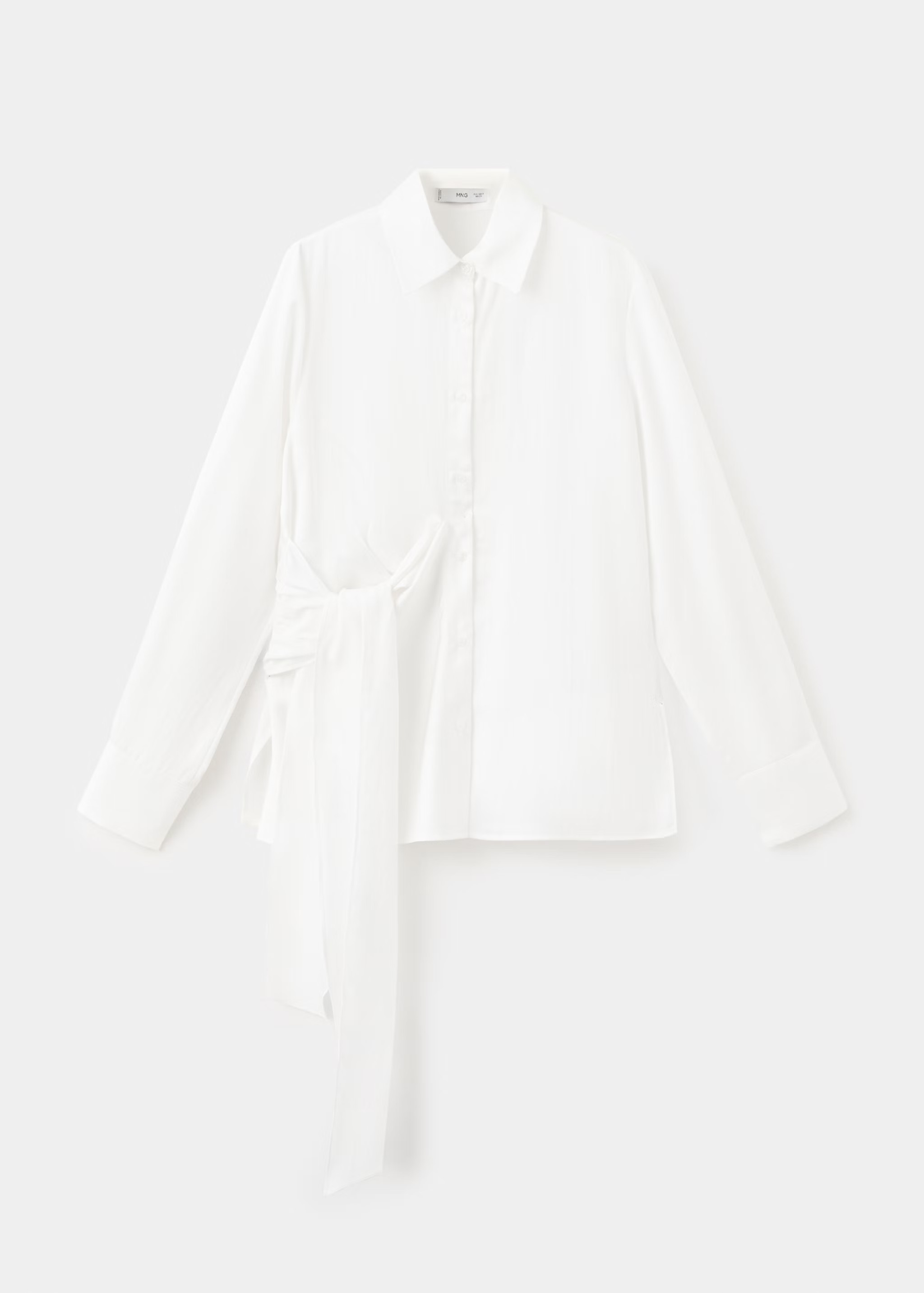 Shirt with side knot | Mango (US/MX/AU)