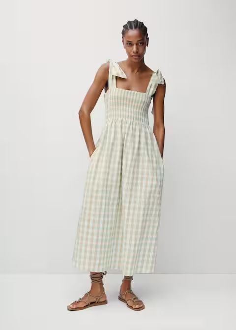 Vichy check dress | MANGO (US)