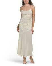 Gilded Dream Chiffon Hem Maxi Dress | TJ Maxx