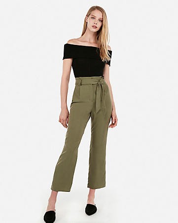 express one eleven ribbed off the shoulder tee | Express