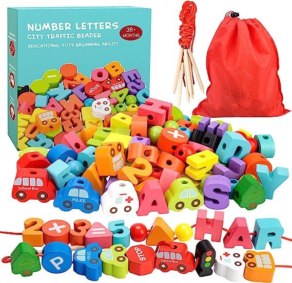Toddler Toys for Girls Boys Age 2 3 4, Kids Montessori Wooden Toy Gifts for 36 Month 2 Year Old B... | Amazon (UK)