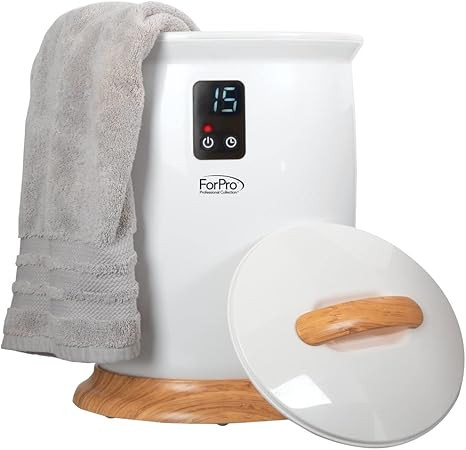 ForPro Luxury Towel Warmer, Extra Large Bucket-Style Hot Towel Warmer with Auto Shut Off, 4 Timer... | Amazon (US)