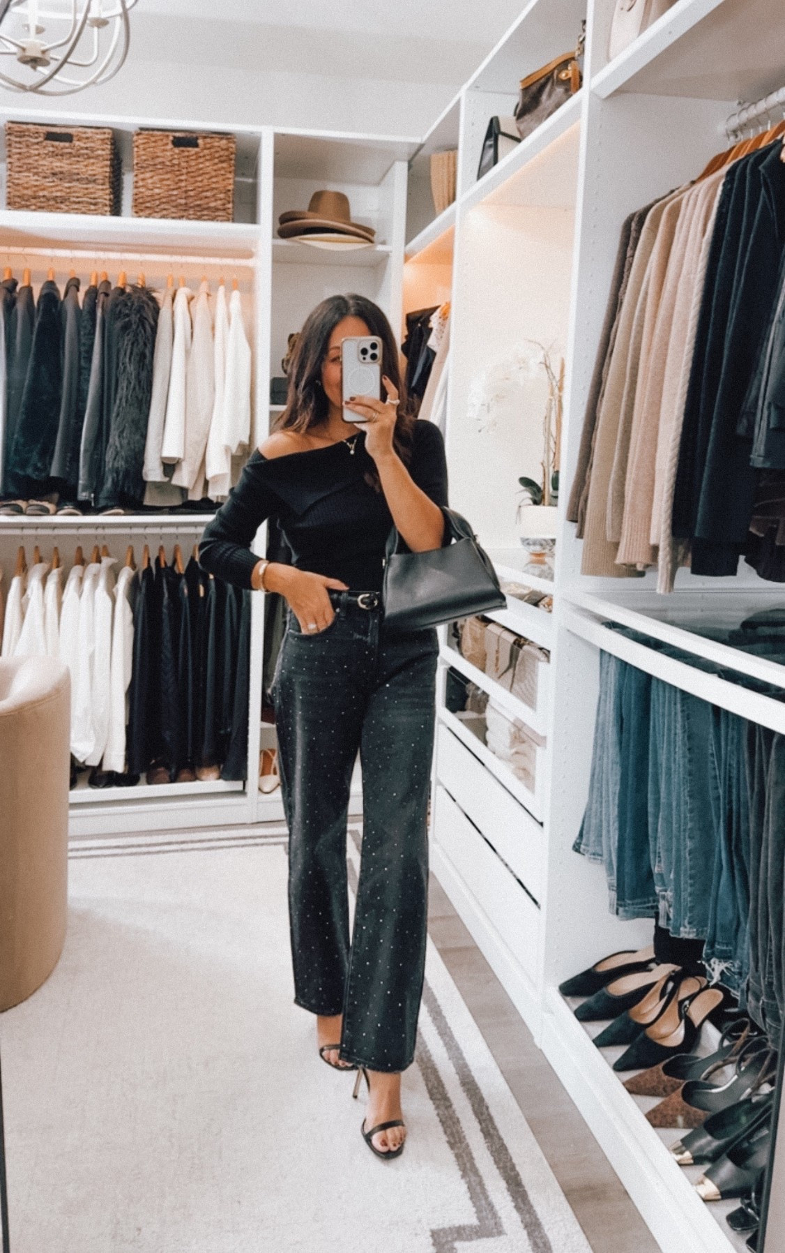 Studded jeans! Currently 30% off! Perfect for the holidays! Fit TTS

#LTKSaleAlert #LTKCyberWeek