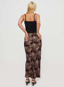 Emily Maxi Skirt Leopard Print | Princess Polly US