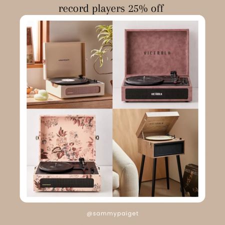 Vinyl Record Players 25% off 🎼 

#LTKunder100 #LTKhome #LTKGiftGuide