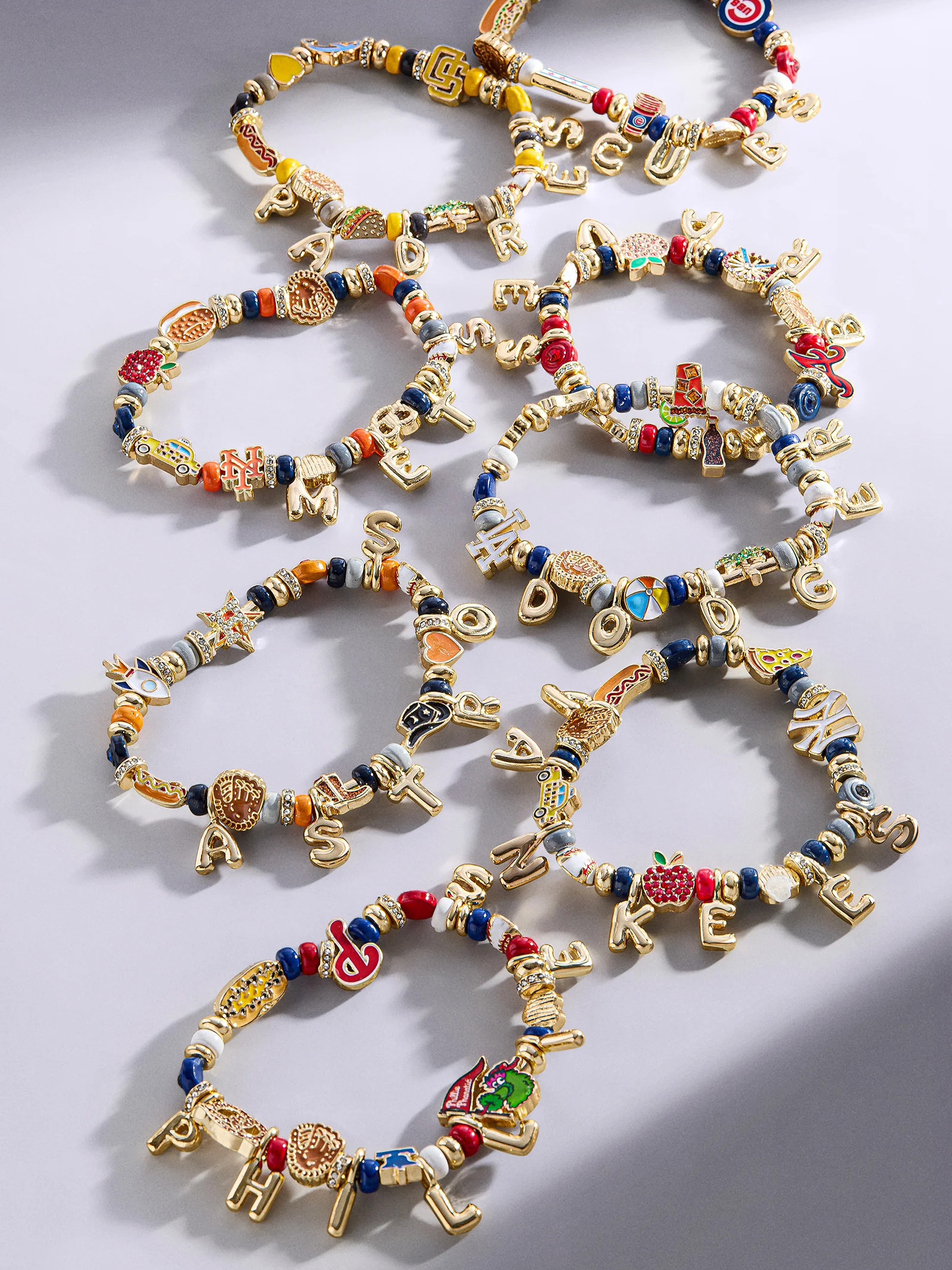 MLB Motif Beaded Bracelet - New York Yankees | BaubleBar