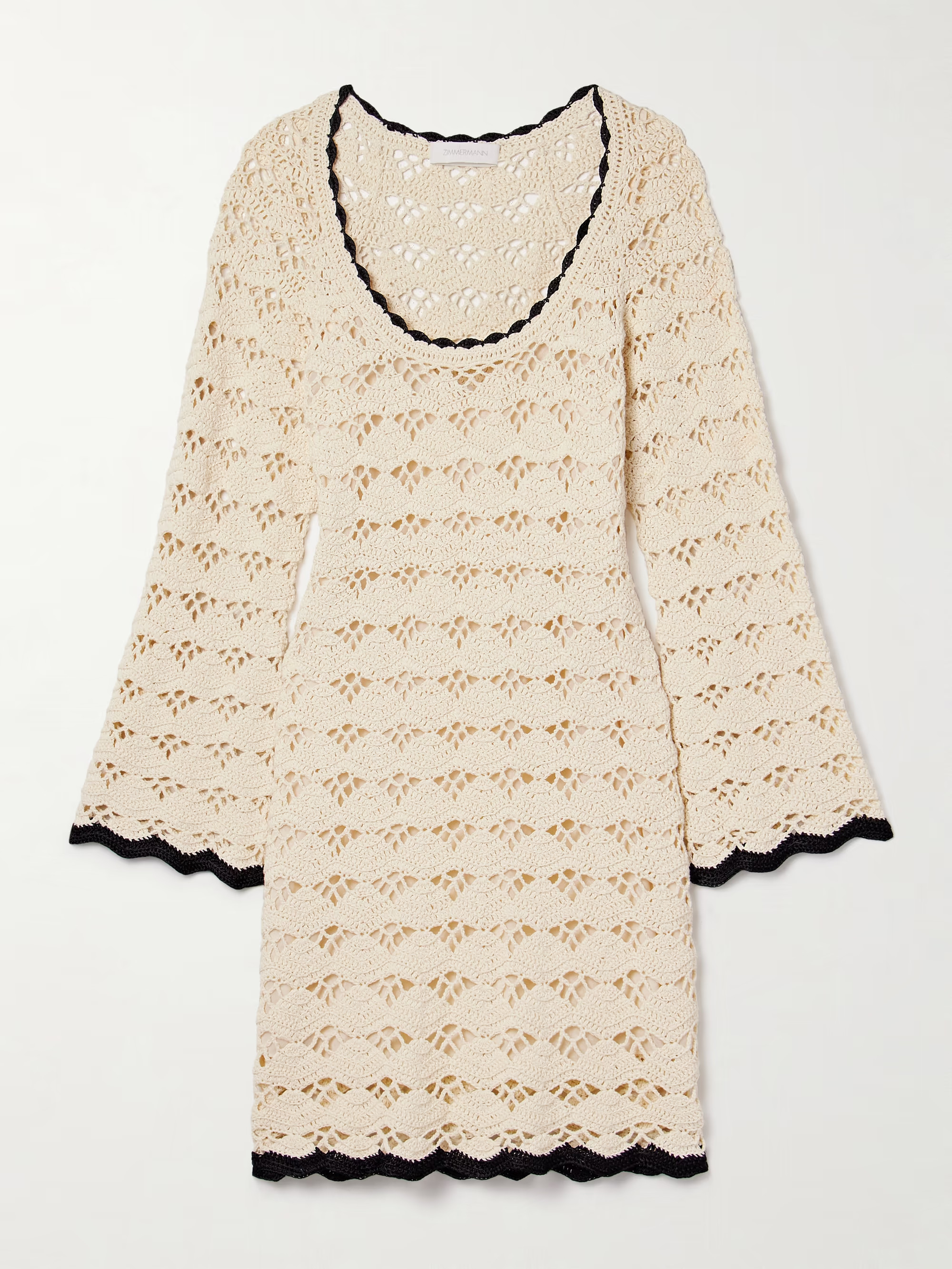 ZIMMERMANN Rhiannon crocheted cotton mini dress | NET-A-PORTER APAC