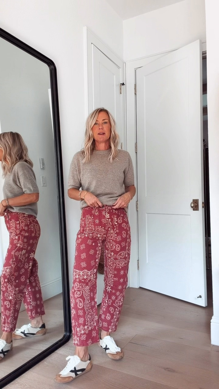 How stinkin cute are these pants?! Love!
Top: small
Pants: small

#LTKootd #LTKOver40 #LTKSeasonal