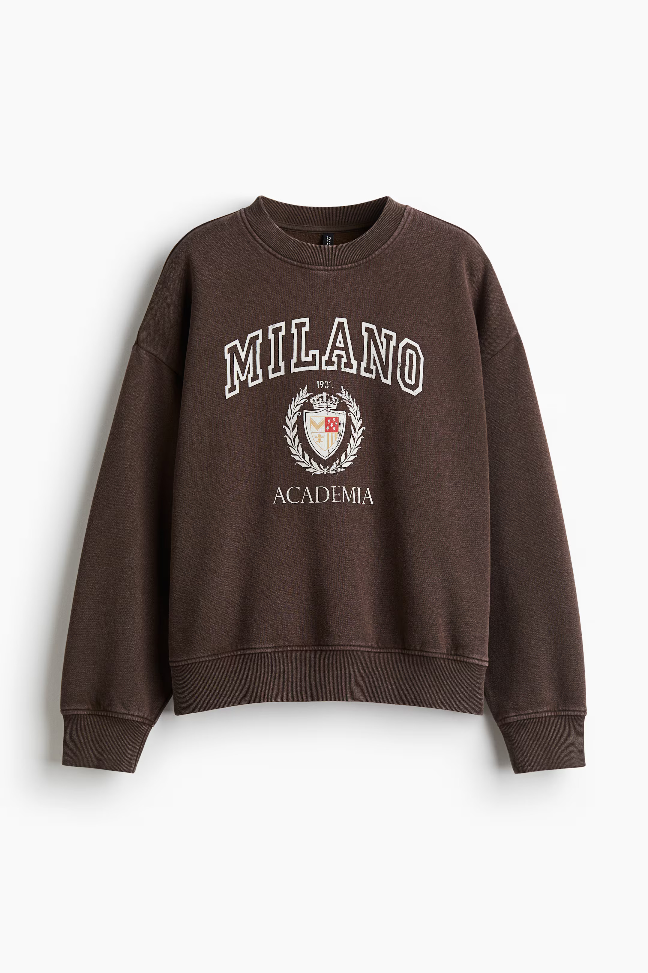Printed Sweatshirt - Brown/Milano - Ladies | H&M US | H&M (US + CA)