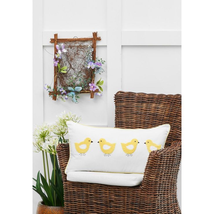 C&F Home Four Cute Chicks Spring Easter 12" x 24" Throw Pillow | Target