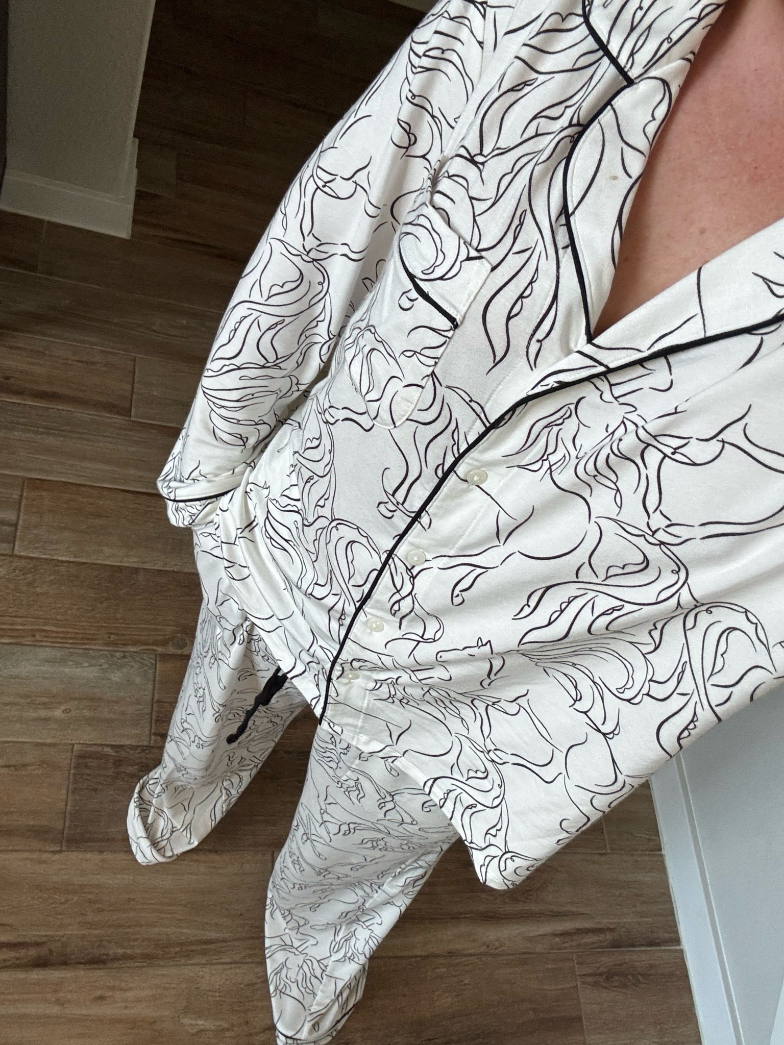 Bamboo horse pajamas? Say less. I love that animal print and abstract animal drawings are so in right now! Wearing a size medium for a loose fit. 

Bamboo pajamas, horse pajamas, animal print, cozy looks, looks for under $40, pajamas on sale, target finds, mom finds

#LTKSaleAlert #LTKmorningroutine #LTKdayinmylife