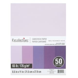 Purple Passion 8.5" x 11" Cardstock Paper by Recollections®, 50 Sheets | Michaels Stores