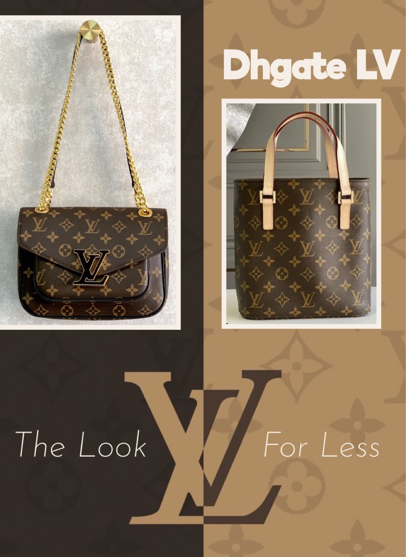 How does DHGATE Purse compare to one from Louis Vuitton store. DHGATE  purses LV and Gucci 