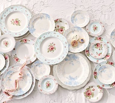 LoveShackFancy Garden Floral Dinnerware Collection | Pottery Barn (US)