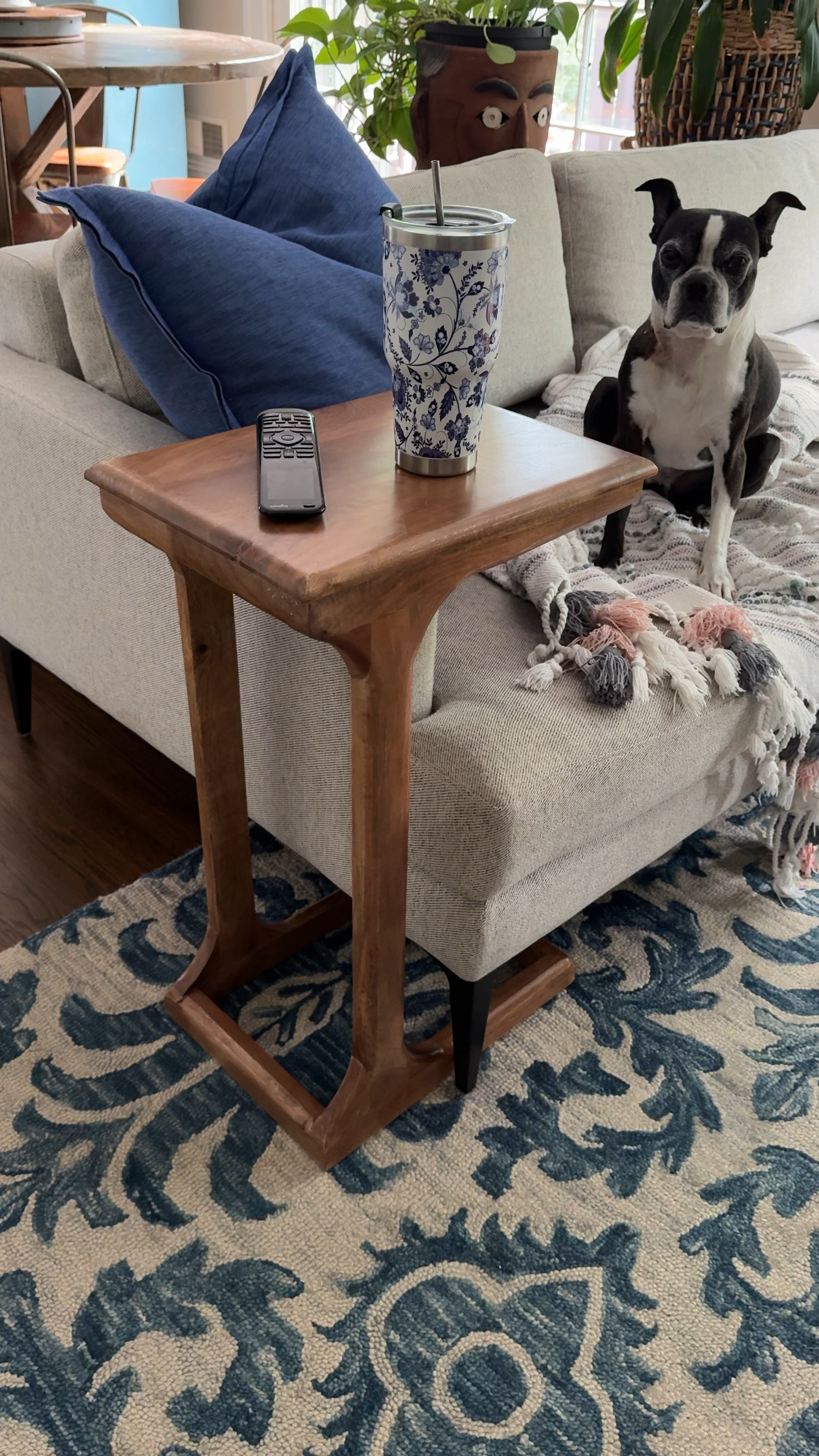 Every sofa or chair needs a place to put a drink (or remote, or laptop …).
C-tables are perfect for small rooms because the legs slip right under the sofa and don’t take up much space like a coffee table would.

#LTKFindsUnder100 #LTKHome #LTKFindsUnder50