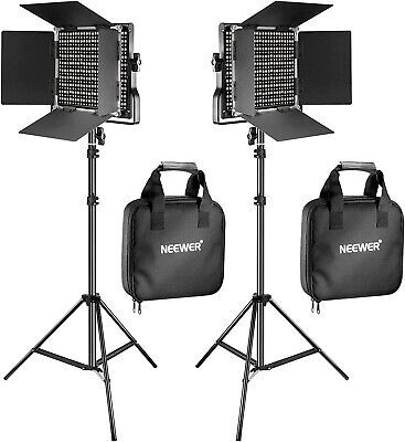 Clearance | NEEWER 2 Pieces Bi-color 660 LED Video Light and Stand Kit  | eBay | eBay UK