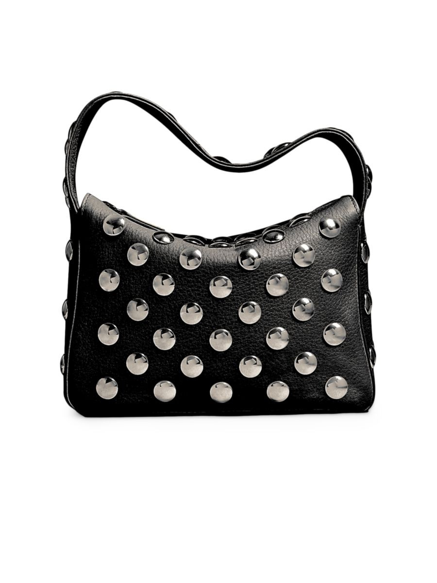 Small Elena Studded Leather Top Handle Bag | Saks Fifth Avenue