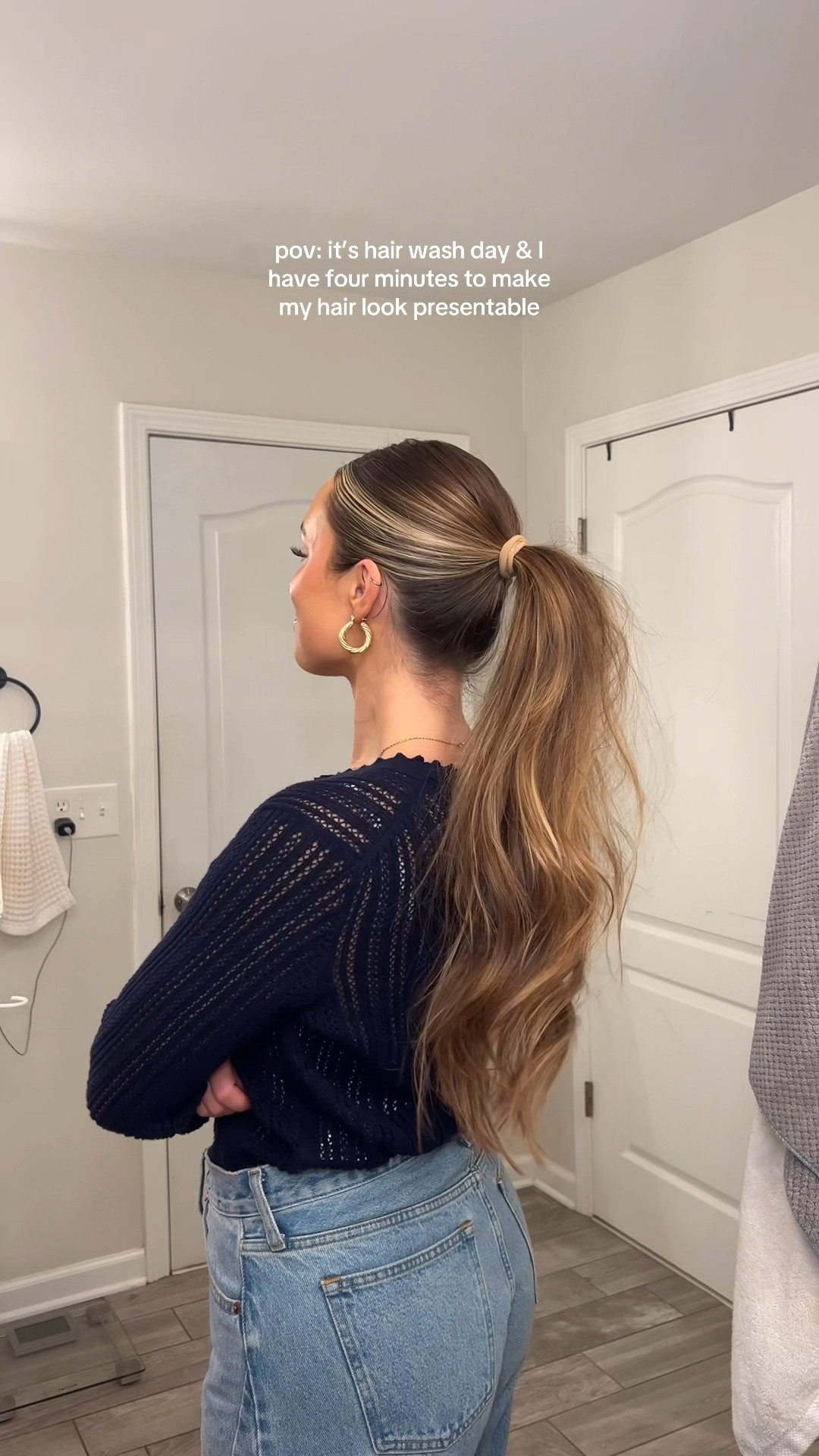 Slickback for hair wash day🌟 linking hair, makeup, and outfit! 

#LTKBeauty #LTKFindsUnder50 #LTKStyleTip