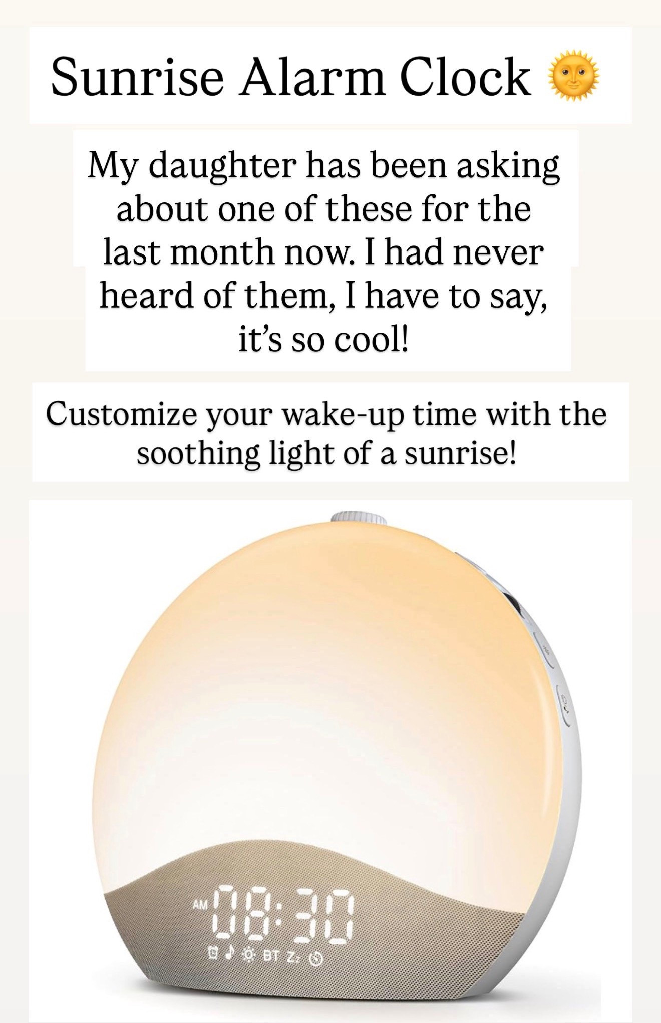 Coolest Sunrise Alarm Clock ⏰ 

#LTKHome