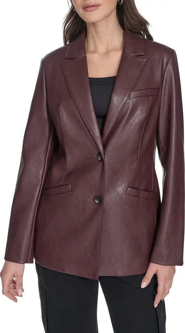 Faux Leather Blazer | Nordstrom